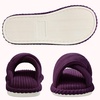 Evshine Summer House Slippers for Women Corduroy Open Toe Indoor Slippers(Dark Purple)