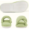 Evshine Summer House Slippers for Women Corduroy Open Toe Indoor Slippers(Green)