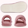 Evshine Summer House Slippers for Women Corduroy Open Toe Indoor Slippers(Hot Pink)