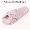 Evshine Summer House Slippers for Women Corduroy Open Toe Indoor Slippers(Pink)