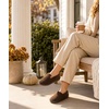 Evshine Cozy Curly Fleece Memory Foam Fuzzy Slippers for Women