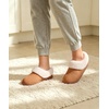 Evshine Fuzzy Memory Foam Slippers for Women Closed Back Knit House Shoes(Chestnut)