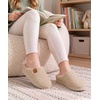 Evshine Kids Slippers Girls Boys Curly Plush Memory Foam House Slippers(Khaki)