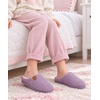 Evshine Kids Slippers Girls Boys Curly Plush Memory Foam House Slippers(Purple)