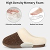 Evshine Women’s Chenille Knit Fuzzy Slippers Memory Foam Warm House Shoes(Light Brown)